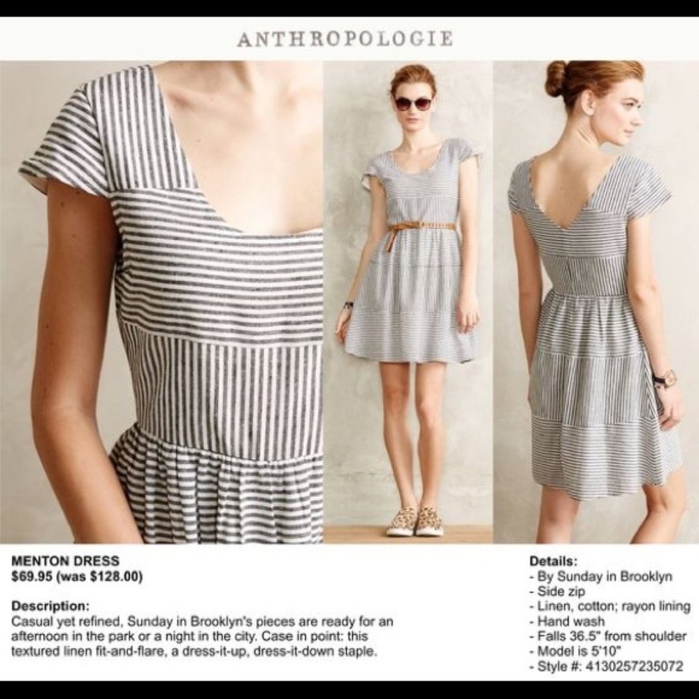 Anthropologie Sunday in Brooklyn dress